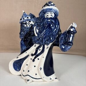 The‎ Potting Shed Dedham Style Santa Figure 10.5" Crackle Glaze Limited Ed 1995